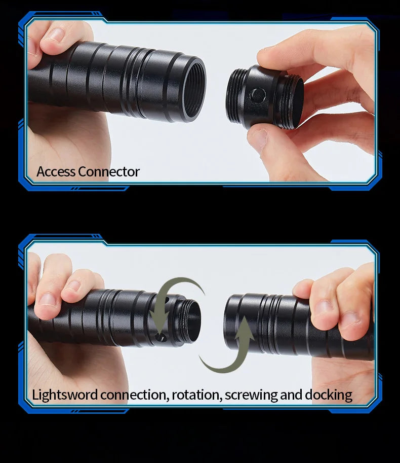 RGB Metal Lightsaber with 7 Color Modes and Sound Effects