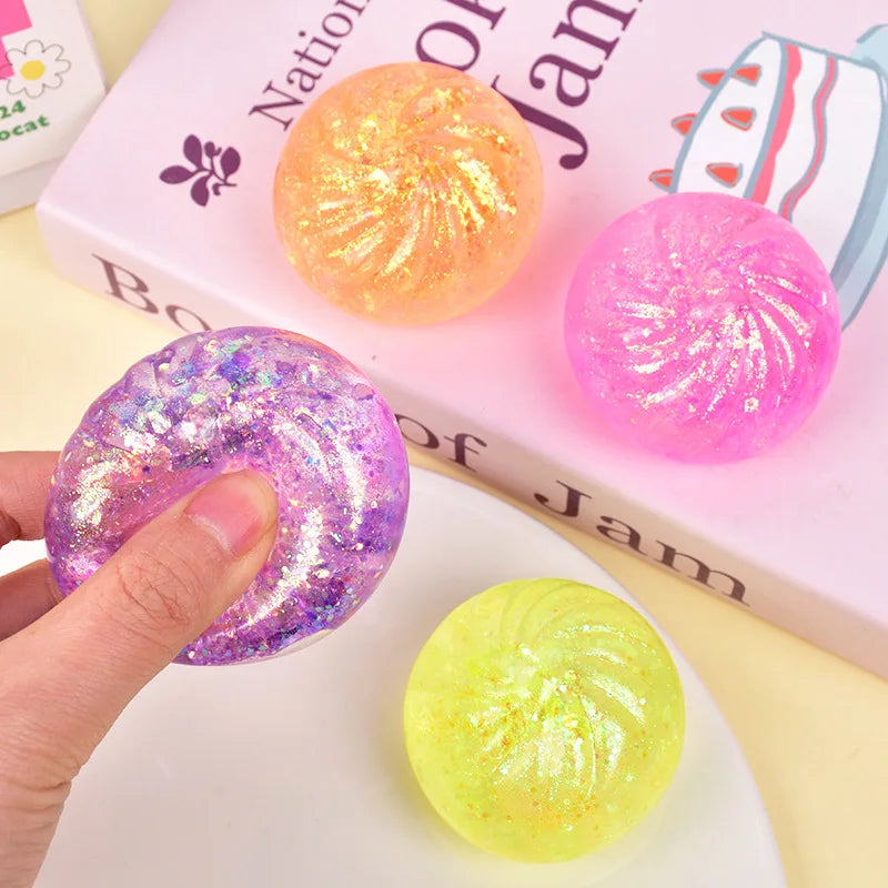 Soft Squeeze Dumpling Stress Balls – Sensory Fidget Toy Set