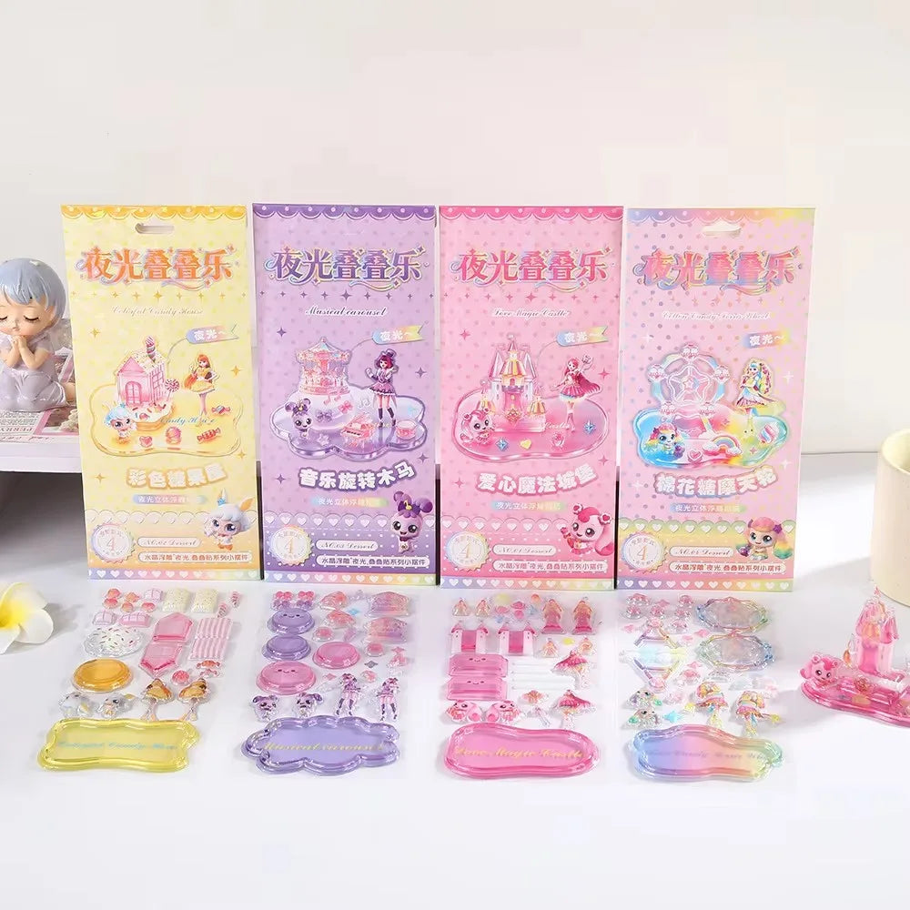 Glow-in-the-Dark 3D Sticker Craft Kit for Kids