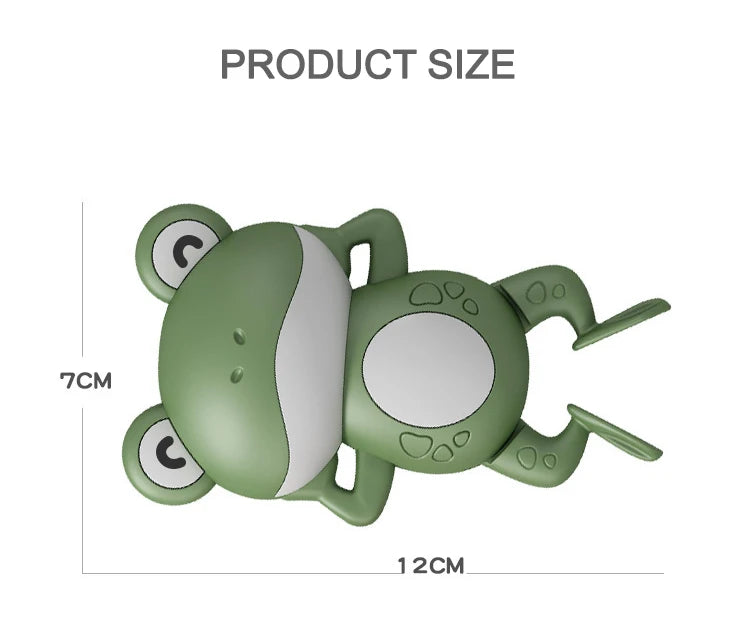 Frog Swimming Wind-Up Bath Toy for Kids