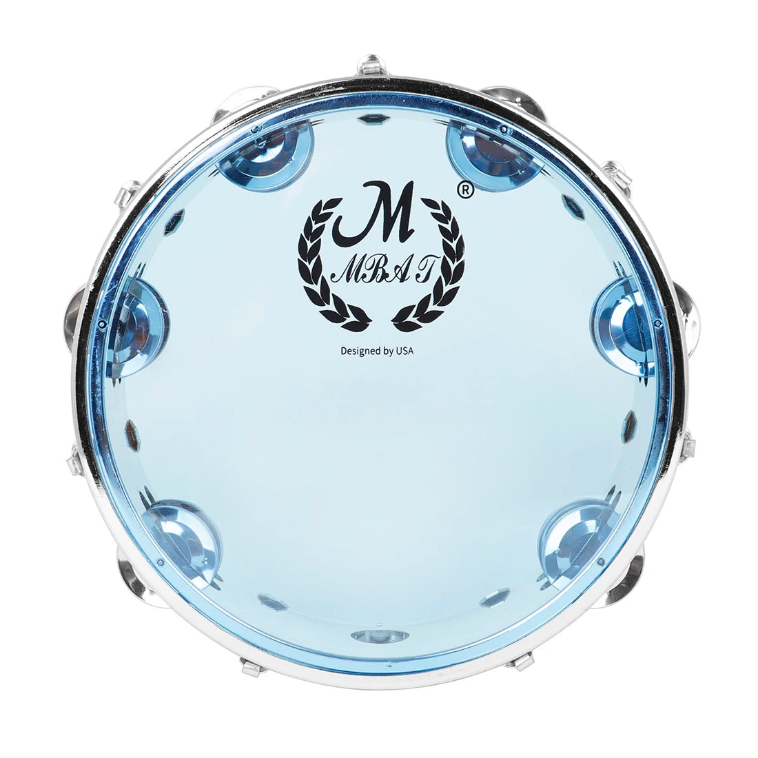 Self-Tuning Double Row Tambourine with Stainless Steel Rings