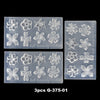 Floral Silicone Nail Art Stencils for 3D Design