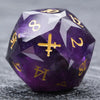 Premium 7-Piece Frosted Gemstone Polyhedral Dice Set for Tabletop RPGs
