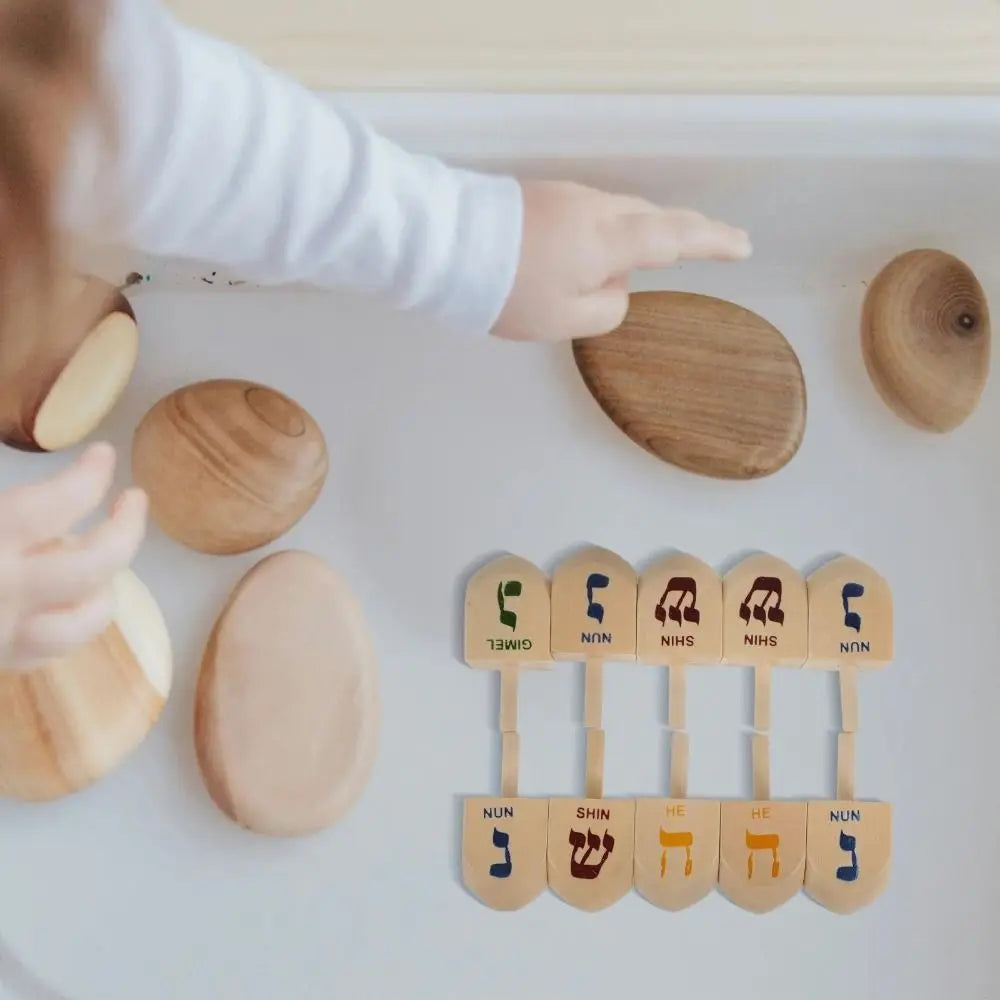 Classic Wooden Spinning Tops for Kids