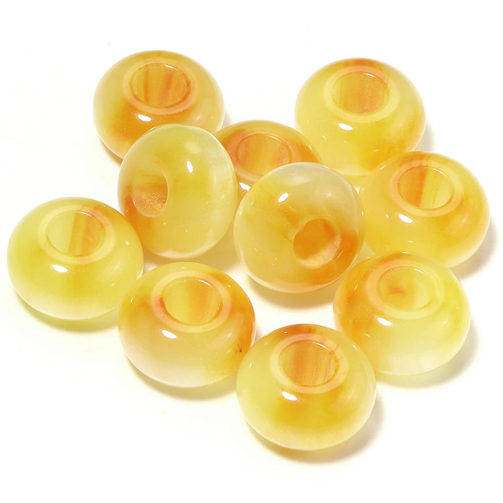 Colorful Resin Spacer Beads for Jewelry Making