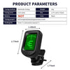 Clip-On Tuner for Guitar, Bass, Ukulele & Violin