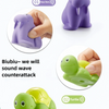 Turtle Water Play Bath Toy Set with Net and Squeeze Animals