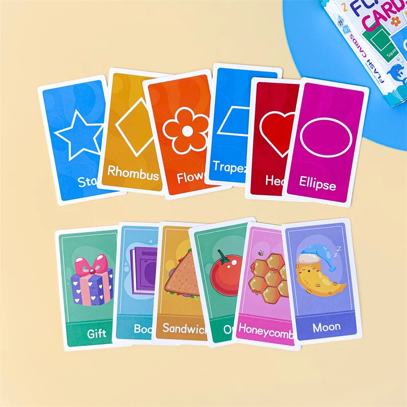 Early Learning Flash Cards Set: Letters, Numbers, Shapes & Colors