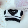 Fashionable Sweater and Vest Set for 20cm Plush Dolls