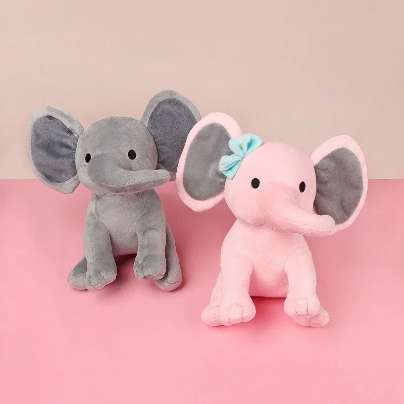 Soft Gray Elephant Plush Toy – Cuddly Stuffed Animal