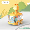 Press and Go Animal Light-Up Gear Car Toy for Toddlers