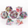 Metal Polyhedral Dice Set for Tabletop RPGs