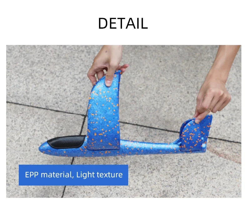 Large 50cm Foam Glider Airplane – Hand-Launch Flying Toy