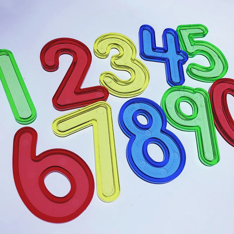 Montessori Transparent Number Set for Light Table Learning