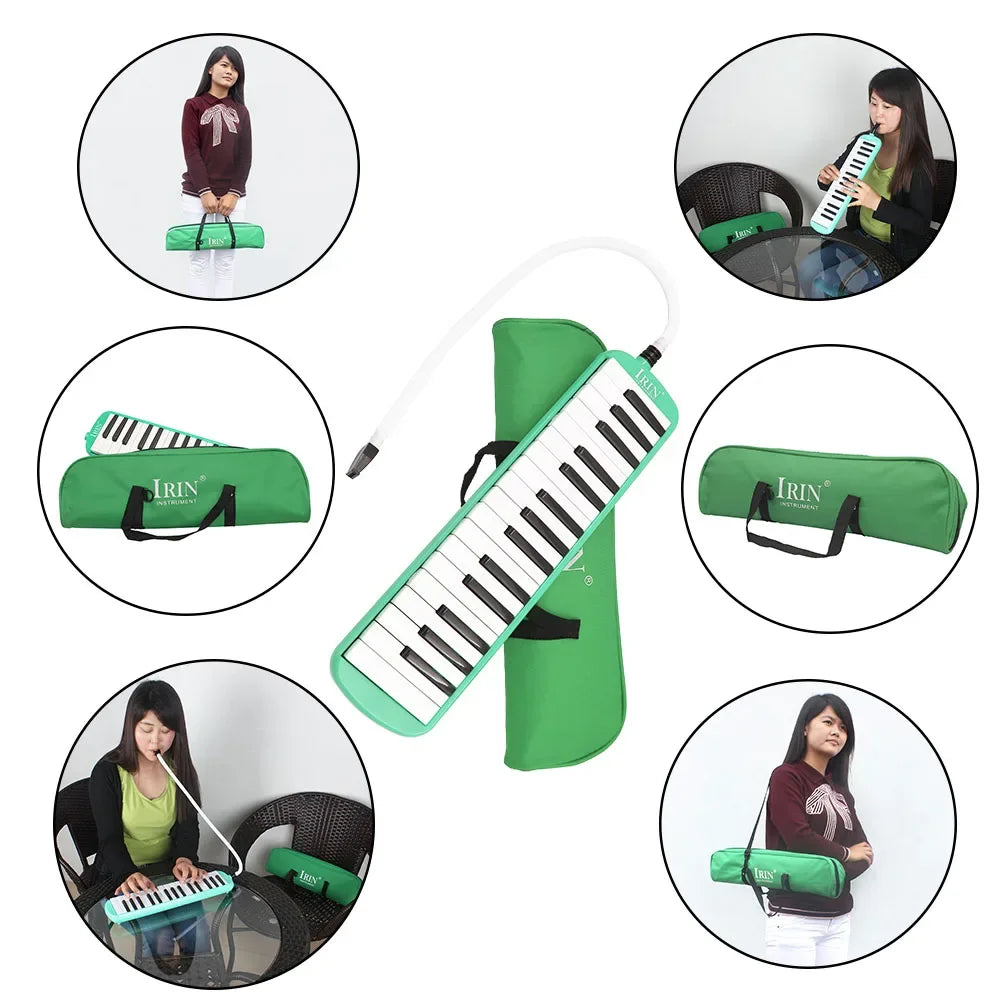 32-Key Portable Melodica with Windpipe and Backstrap