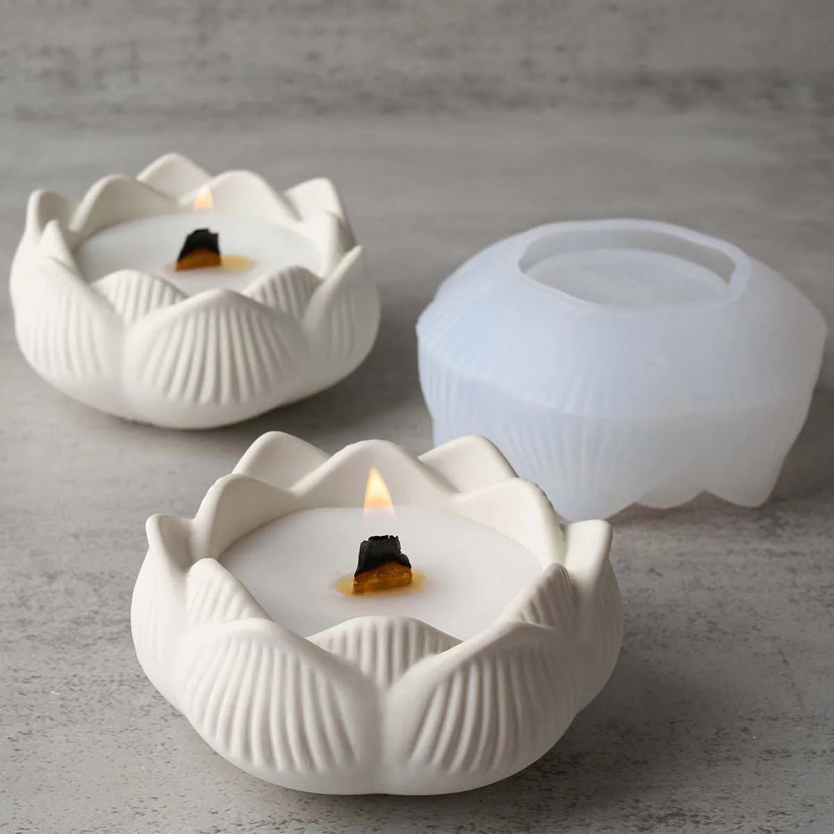 Lotus Silicone Mold for Candle Making & Decorative Crafting