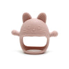 Baby Teething Mittens - Food-Grade Silicone Chew Glove with Cute Bunny Design