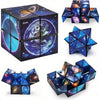 A set of star-themed transforming cube puzzles featuring planets like Saturn and Earth.