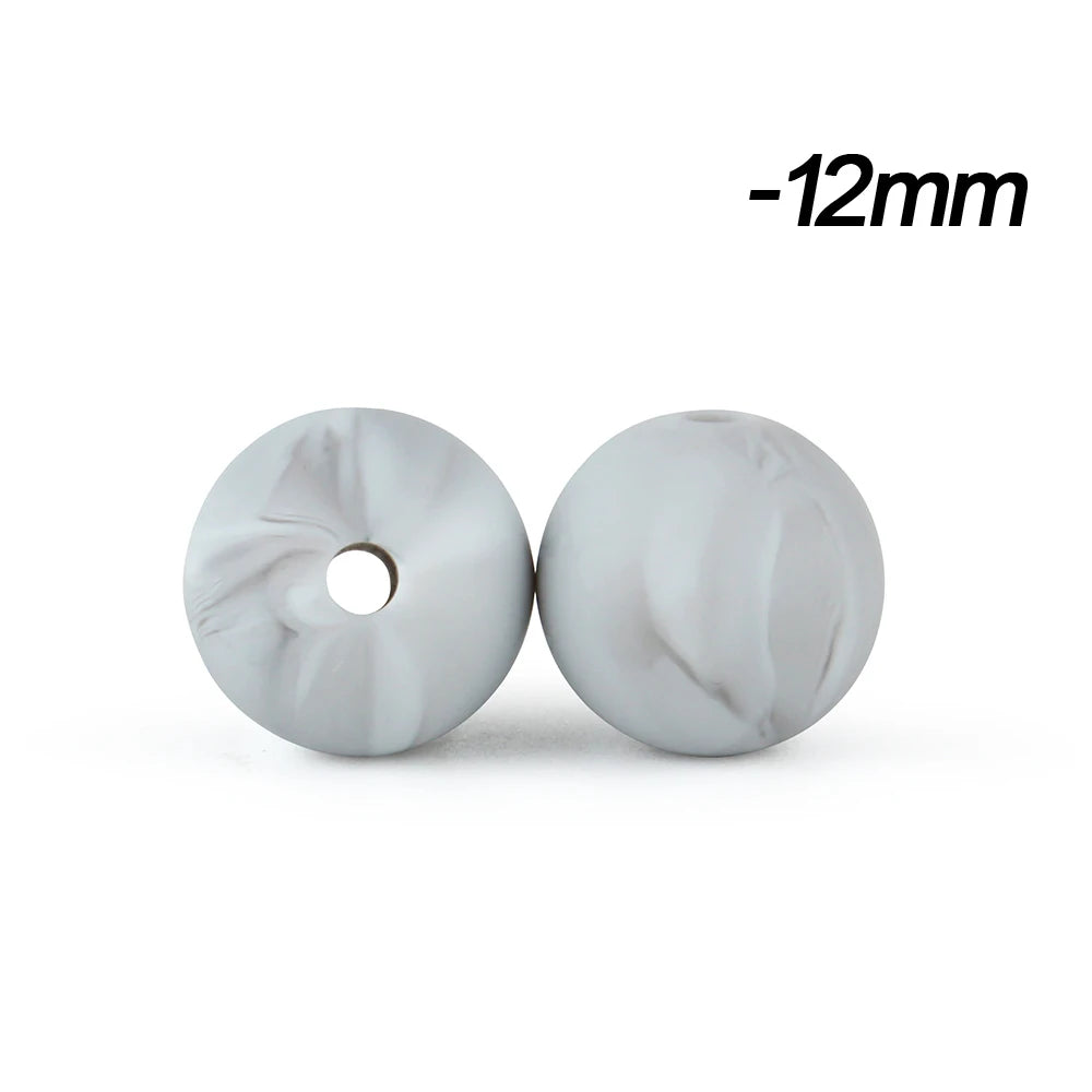 12mm Silicone Beads for DIY Jewelry Making & Crafts (20/50/100 Pack)