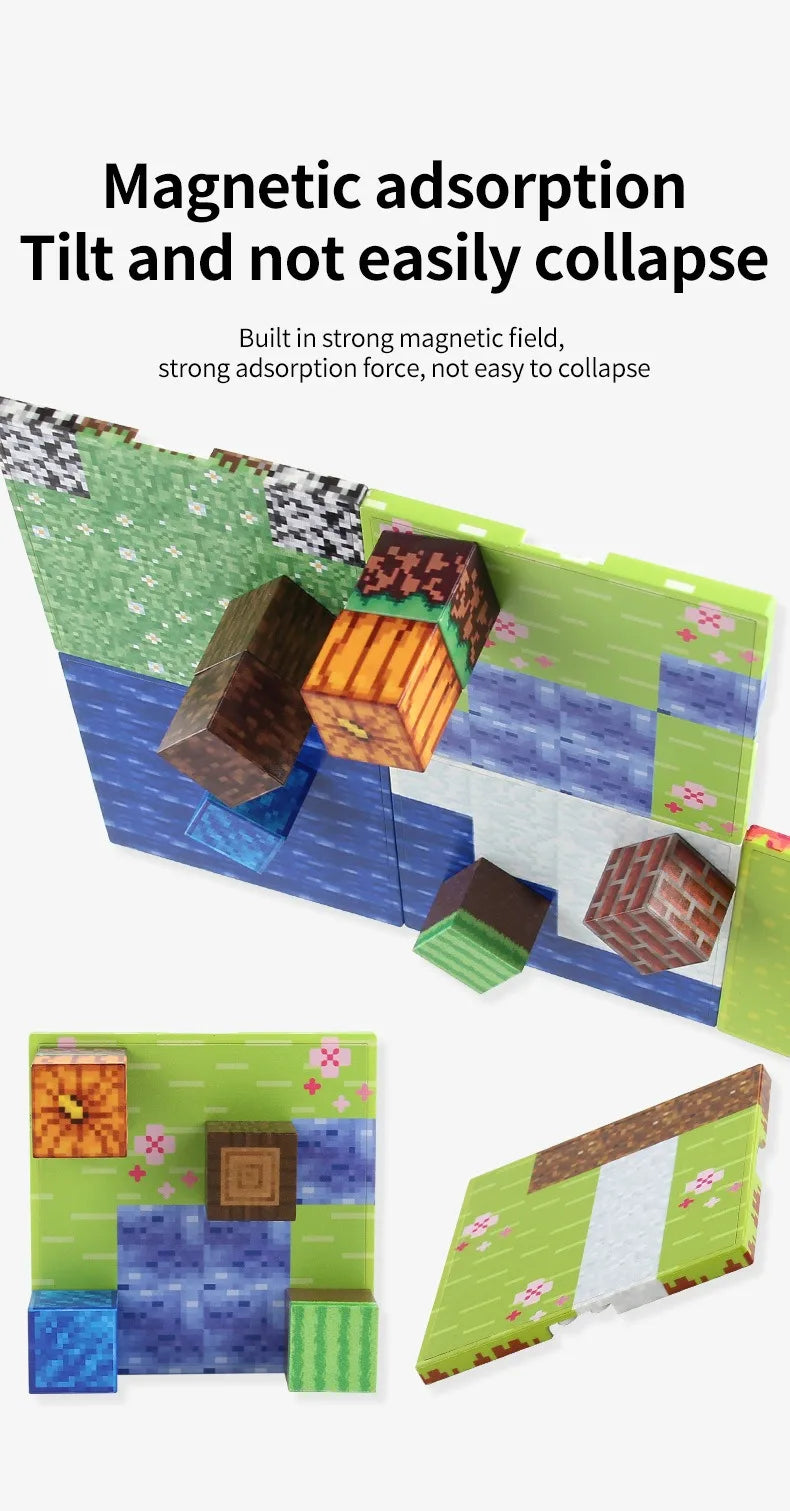 Magnetic Building Block Base Plates for Creative Play