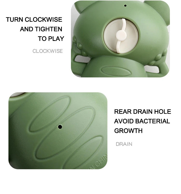 Frog Swimming Wind-Up Bath Toy for Kids