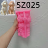 Pink silicone mold shaped like a poodle dog for DIY crafting