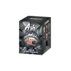 A black box containing Ash vinyl figures and a bag charm keychain.