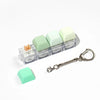 Tactile Keyboard Fidget Keychain with Silent and Click Modes