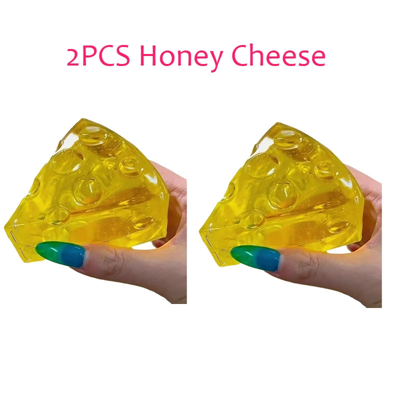 Squishy Mochi Cheese Fidget Toy for Stress Relief