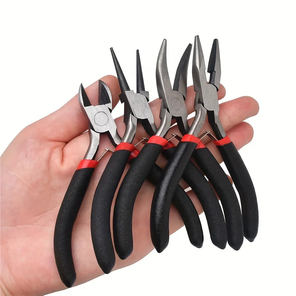 Jewelry Making Pliers Set - Flat, Round, and Diagonal Nose