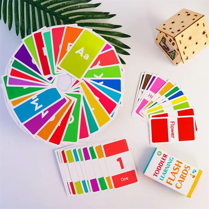 Early Learning Flash Cards Set: Letters, Numbers, Shapes & Colors