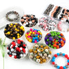 Hexagonal & Rhinestone Bead Assortment for Jewelry Making