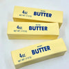 Three yellow butter sticks labeled 4oz salted butter with net weight 113g