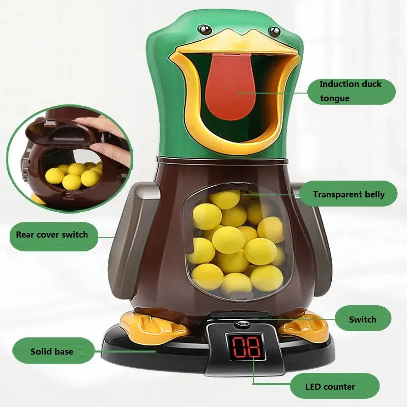 Air-Powered Duck Shooting Game with Electronic Scoreboard