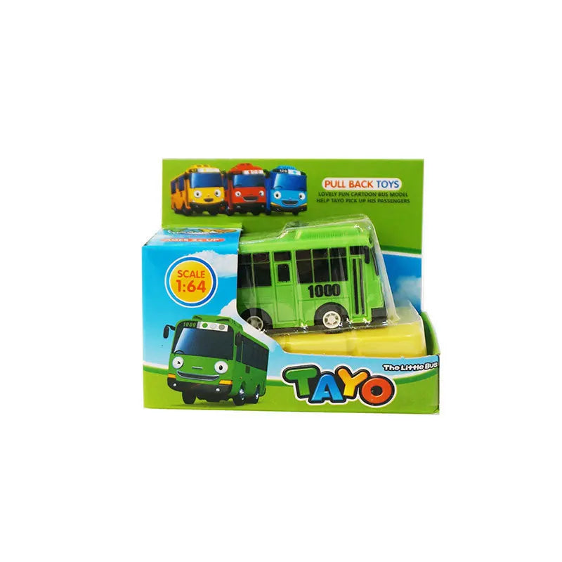 Pull-Back Mini Bus Toy with Openable Doors