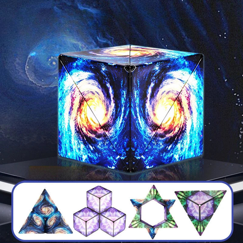 3D Magnetic Fidget Cube – Stress Relief Puzzle Toy