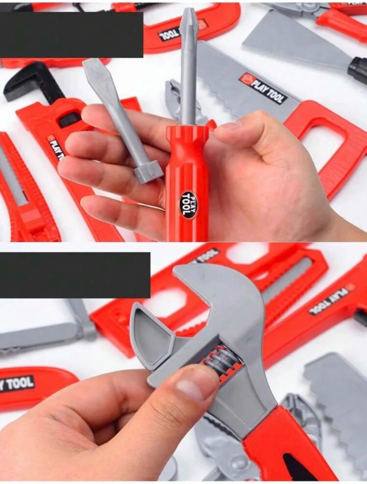 Kids Pretend Play Tool Set with Realistic Repair Accessories