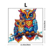 Embossed Owl Wooden Jigsaw Puzzle – Unique Shape, Premium Craftsmanship