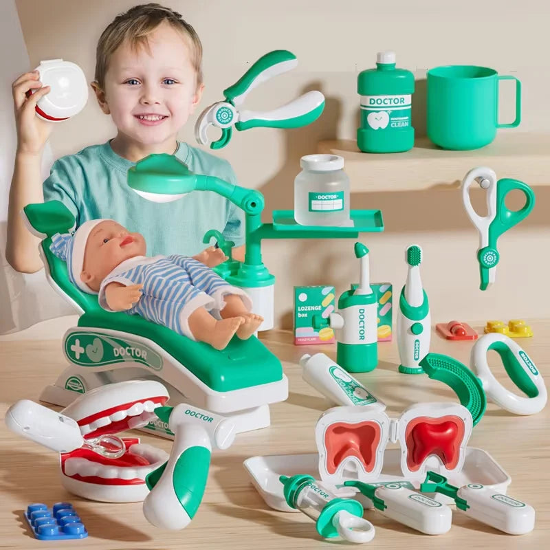 Kids Doctor Pretend Play Medical & Dental Kit