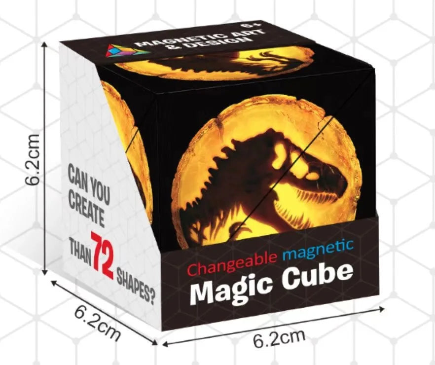 Magnetic Fidget Cube - Transformable 3D Puzzle Stress Reliever
