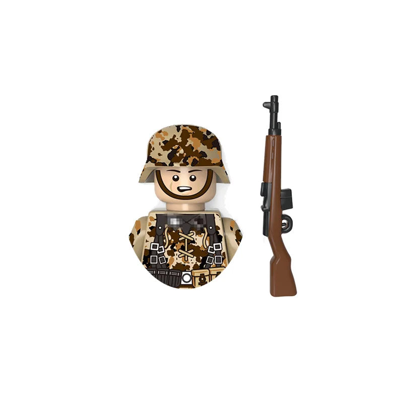 Mini Military Soldier Building Block Figures - Camouflage Airman Sets