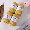 Soft Milk Cotton Yarn Value Pack - 4 Balls for Knitting & Crochet
