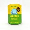 A box of Hippers glow-in-the-dark decorative mini figures featuring a blue blob character.