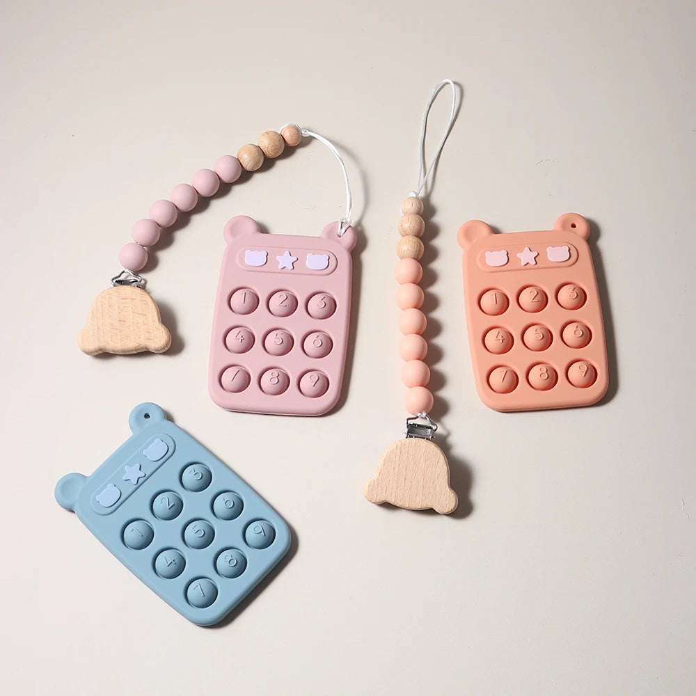 Baby Silicone Remote Control Teether Toy for Soothing Gums