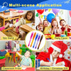 Multi-scene application showing children using an invisible ink spy pen set for various activities like a game, party favor, 