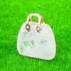Mini Handbag-Shaped Crystal Agate Pendant for Jewelry Making
