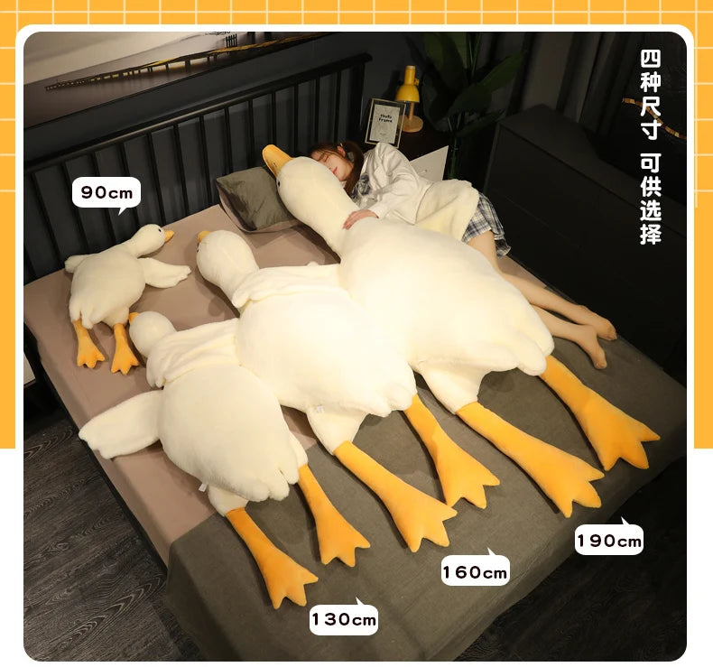 Extra-Large Yellow Duck Plush Pillow
