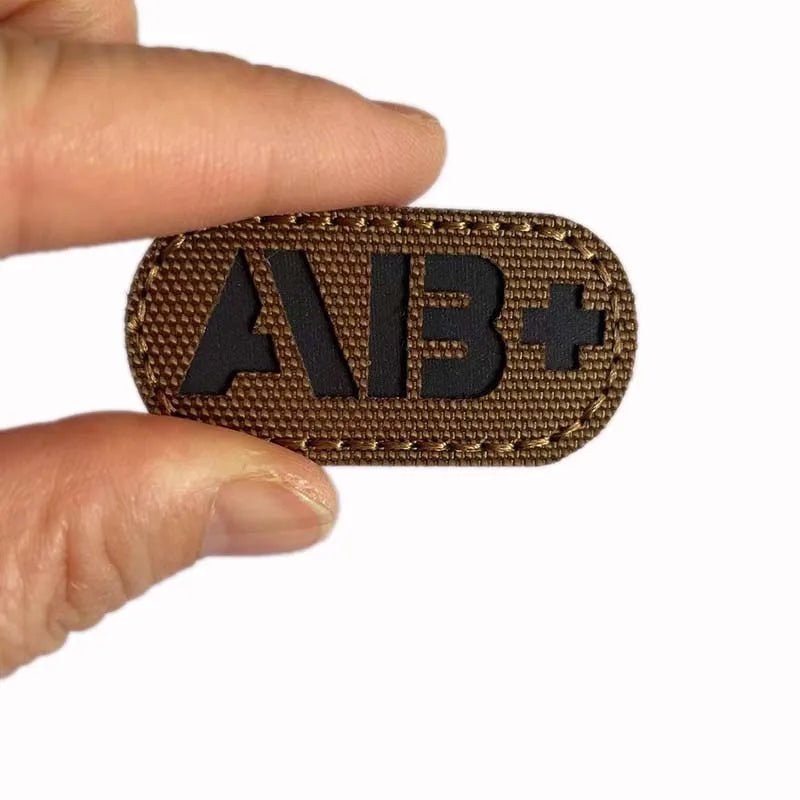 Blood Type Tactical Patches with Glow-in-the-Dark Design