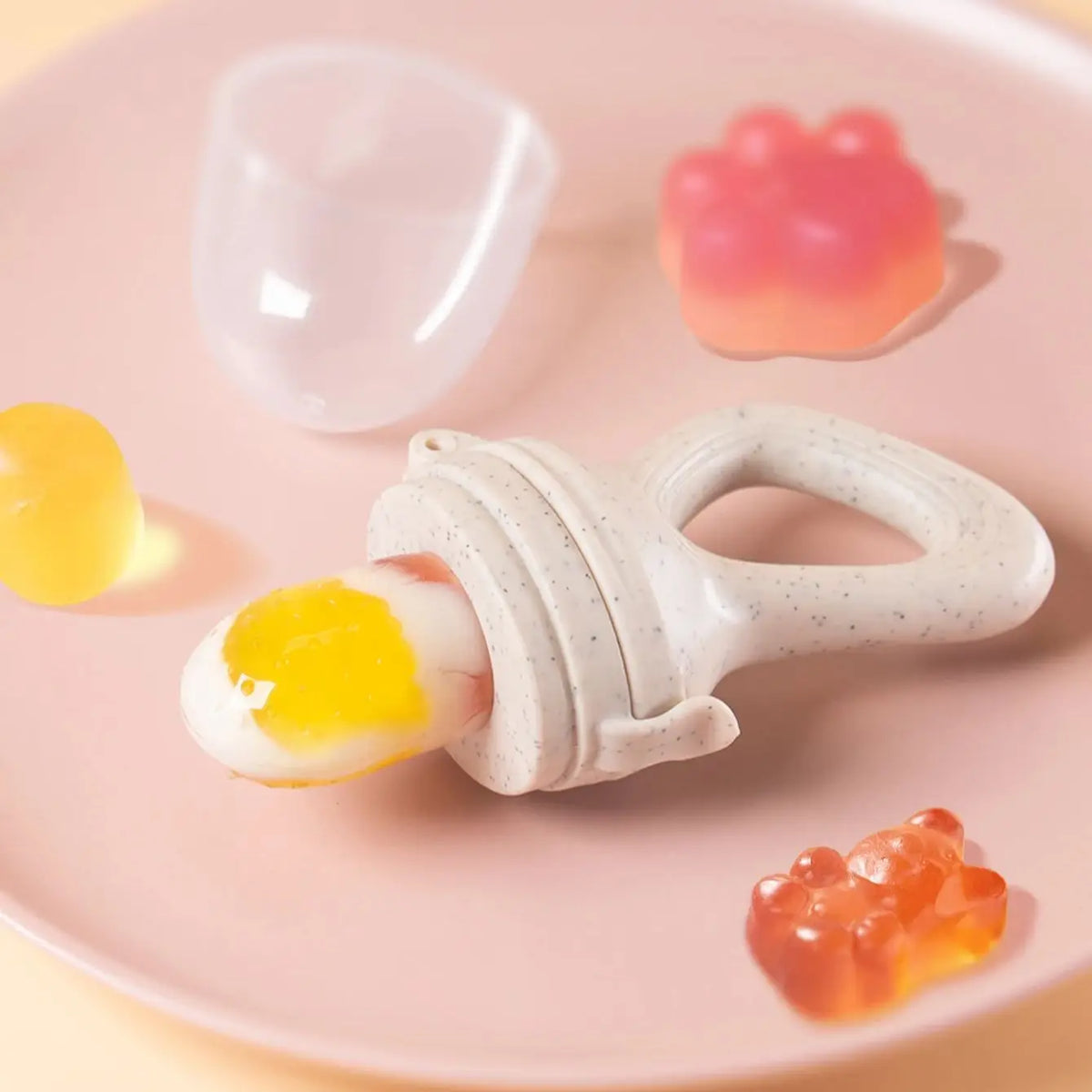 Baby Fruit Feeder with Silicone Mesh Bag
