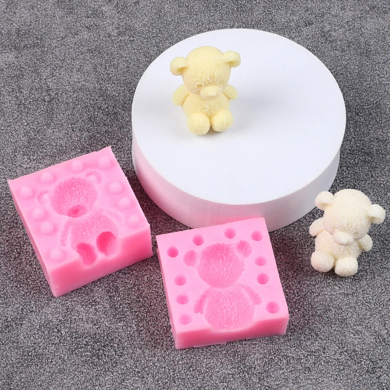 3D Bear Silicone Mold for DIY Crafts